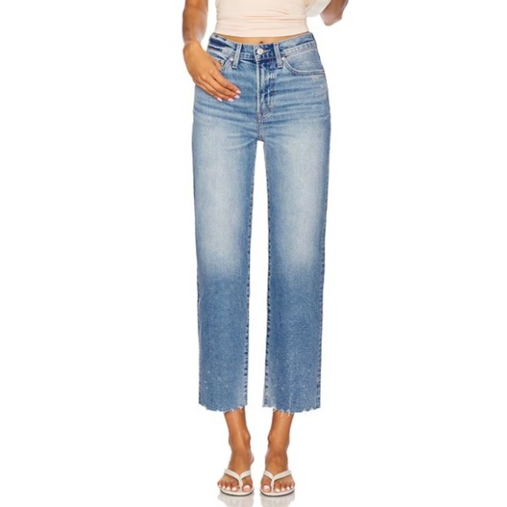 PISTOLA Charlie High Rise Straight Jeans Dynamic Medium Wash Women Size 27 Denim